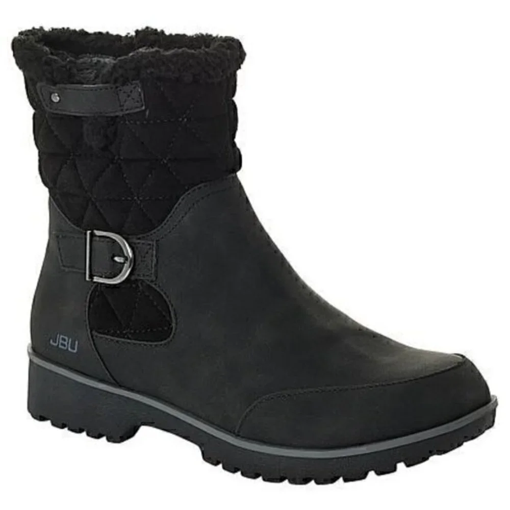 JBU by JAMBU  Gabriella Water Resistant Moto Boot  BLACK 8 W